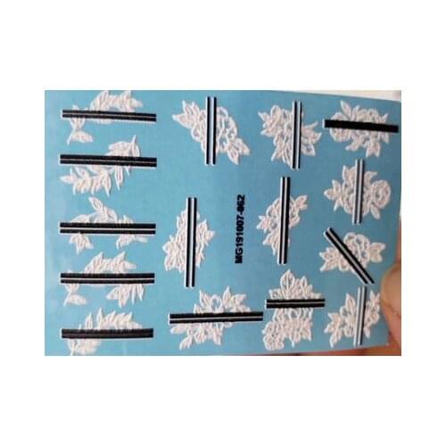 Hot Selling Fashionable 6d diy Engraved Cute Nice Patterns Traceless Nail Stickers Bosso-relievo Factory Sale price Beauty Care