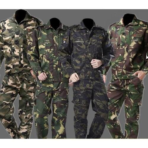 New Men Military Uniform Camouflage Army Combat Shirt Uniforme Militar Tactical Suit Clothing CS Men Camouflage Working Clothes