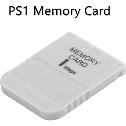 PS1 Memory Card 1 Mega Memory Card For Playstation 1 One PS1 PSX Game Useful Practical Affordable White 1M 1MB