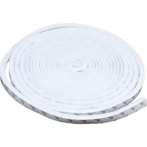 5 meters Self-adhesive window seals Door sealing strip Door gasket Pull air stop seal brush white