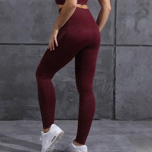 High Waist Yoga Pants Women Sport Seamless Yoga Leggings Workout Running Leggings For Women Gym Clothes