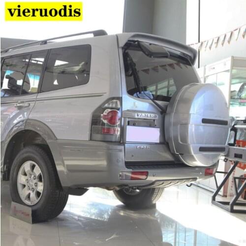For Mitsubishi PAJERO V73 Spoiler 2006-2012 V73 spoiler High Quality ABS Material Car Rear Wing Primer Color Rear Spoiler