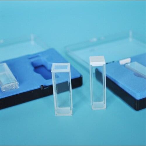 Quartz cuvette 10mm / UV / imported JGS1 glass / high temperature resistant acid and alkali / two light