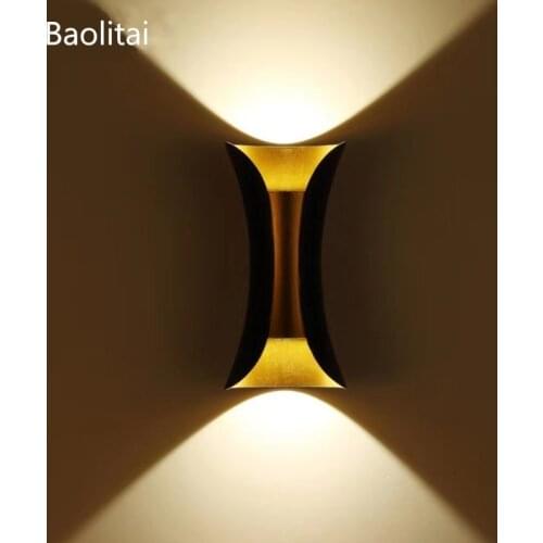 Led Small Waist Wall Lamp Aluminum Fixture Modern Outdoor Indoor For Home Bedroom Bedside Living Room Stair Hotel Wall Light