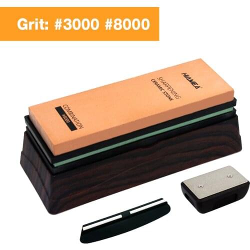 HIAMEA New ceramic stone Knife Sharpener whetstone Sharpening Stones grinding stone System honing set 3000 8000 grit