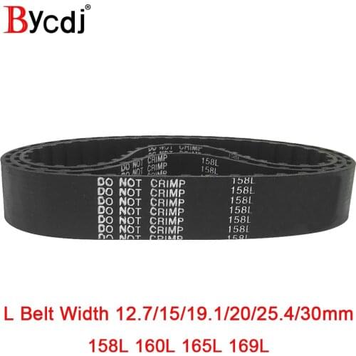 Trapezoid L Timing belt C=158/160/165/169 Width 050/12.7mm 075/19.1mm 25.4mm Synchronous Belt 158L 160L 165L 169L