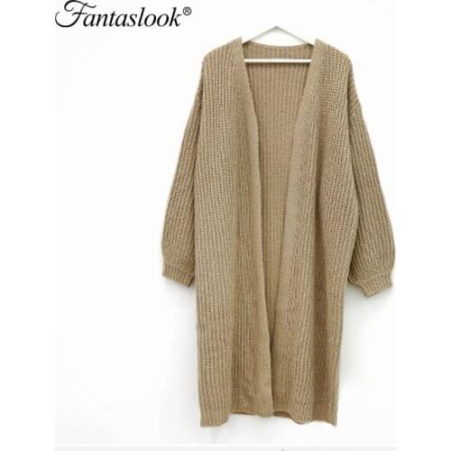 Casual Cardigan Sweater Women Vintage Loose Knitted Cardigans Ladies Oversized Long Sleeve Coat Korean Fashion Outerwear Winter
