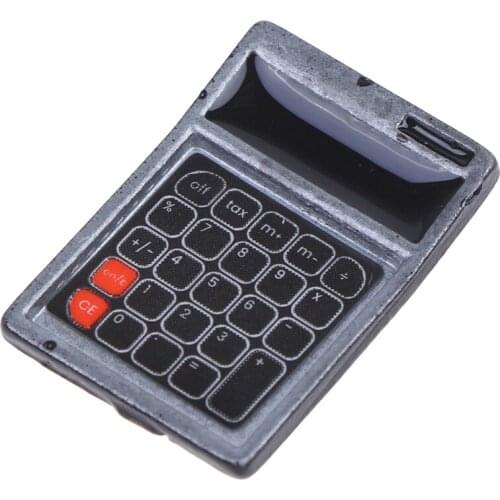 1PCS 1:12 Dollhouse Miniature Mini Calculator Model Doll Accessories Toy For New Collectible Gift