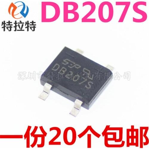 10PCs/Lot DB207S SOP4 2a/1000V Bridge Rectifier Bridge Rectifier