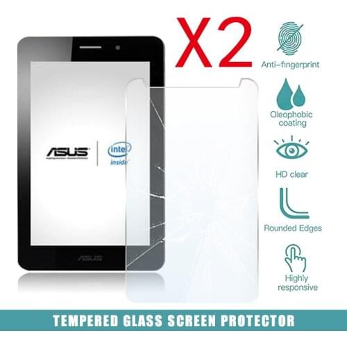 2Pcs Tablet Tempered Glass Screen Protector Cover for Asus Fonepad 7 ME371MG Anti-Screen Breakage HD Tempered Film