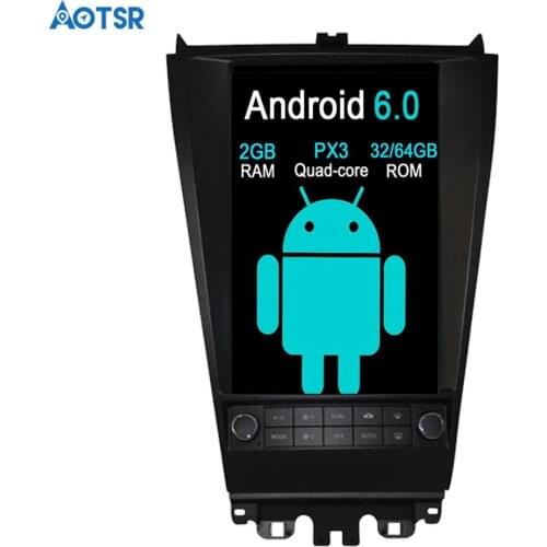 Aotsr Android 7.1Tesla Vertical screen Car no DVD Player GPS Navigation For HONDA ACCORD seven 2003-2007 headunit multimedia