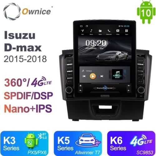 Ownice Android 10.0 for Isuzu D-max 2015 - 2018 Car Radio Auto Multimedia Video Audio GPS Player head Unit 4G LTE 360 Panorama