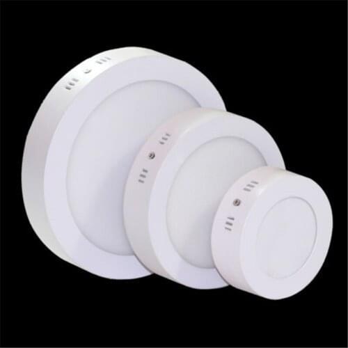 DHL Free Surface LED Ceiling Downlight 9W 15W 25W Round/Square LED Panel Light No Cut Indoor Ceiling Lamp AC85-265V+Driver