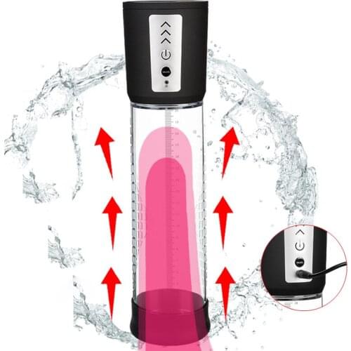 Electric Penis Pump Automatic Vacuum Sucking Penis Enlargement Erection Training Exercise Penis Extender Adult Sex Toys For Man