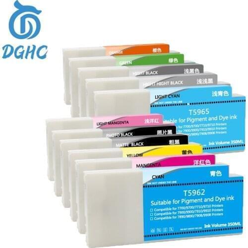 9color/set 350ml Empty Compatible ink cartridge with pigment ink dye ink For Epson Stylus Pro 7890 9890 7908 9908 printer