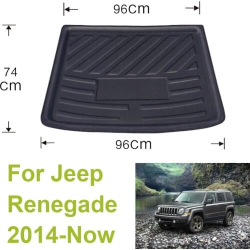 Tray Trunk Floor Carpet Mats For Renegade 2014-Now 2014 2015 2016 2017 2018 2019 Auto Car Rear Boot Cargo Liner Carpets Pad Mat