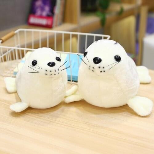 1pc 24CM Lovely Plush Sea Lion Panda Polar Bear Toys Stuffed Doll Soft Cute Aquatic Creatures Finger Toys Birthday Gift For Kids