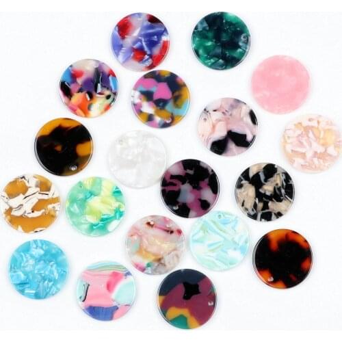 Leopard Print,Tortoise Shell Earring Charm,Acetate Acrylic Beads,Round Shaped,Boho,Earring Parts,Ohrringe finding,24mm-ACE181