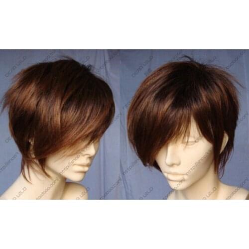 Fashion Auburn Mixed Short Straight Unisex Wig Hair Heat resistance HA006