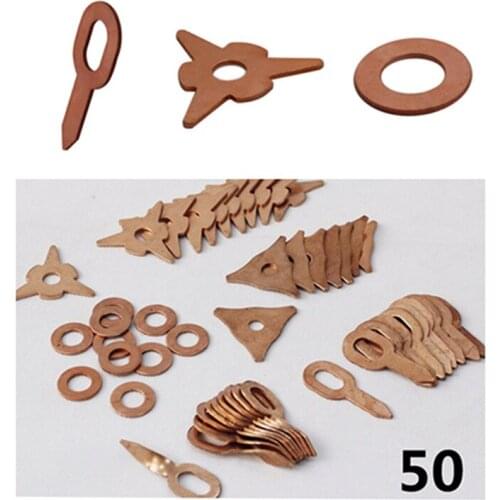 50Pcs Pulling Pads Washer Kits Copper Plated Steel Consumables Accessories High Quality Suitable For Spotter Welder