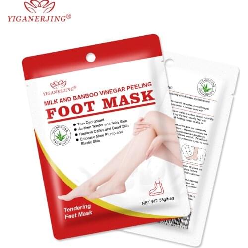 3 pairs YIGANGERJING Exfoliating Foot Mask Foot Patch Magic Skin Peeling Dead Skin Feet Mask Sosu Socks for Pedicure Socks Cream