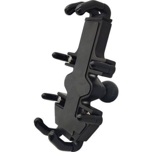 Ball Head Mobile Phone Cradle Holder Universal Cellphone Clip with 1 Inch Ballhead for Gopro Mobile Phones