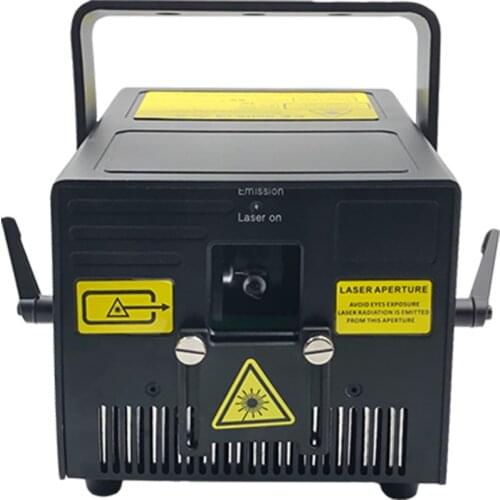 Promotion 6W 40 kpps galvo RGB laser by ILDA DMX control for disco party and stage light