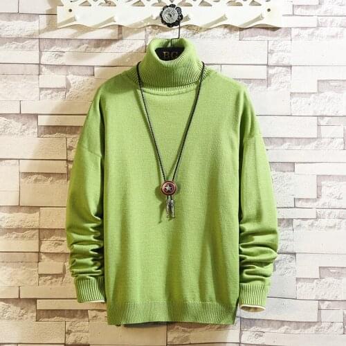 2021 Long Sleeves Pullover for Autumn Spring Winter Fashion O-Neck Christma Black White Blue Sweater Mens Oversize Pull M-5Xl