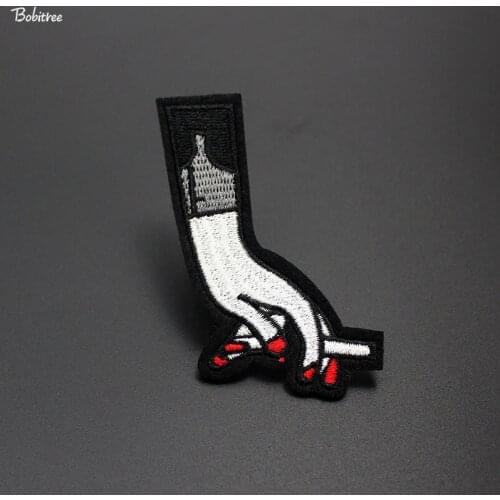 Hand Image Decorative Patch Embroidery ironing on Stickers Apparel for Jacket Jeans Clothes DIY Patchwork