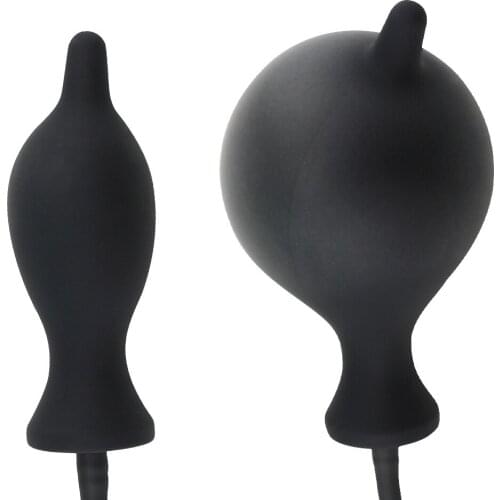 Silicone Inflated Big Butt Anal Plug Dildo Pump Dilator Prostate Massage Anus Extender Erotic Sex Toys for Men Women Adults Shop