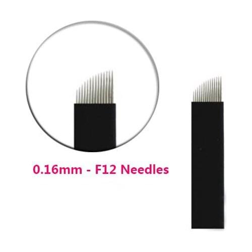 Extremely Thin 0.16mm f12 18u blades microblading needles Permanent Makeup Eyebrow Tattoo Needle Blade Microblade 3D Embroidery
