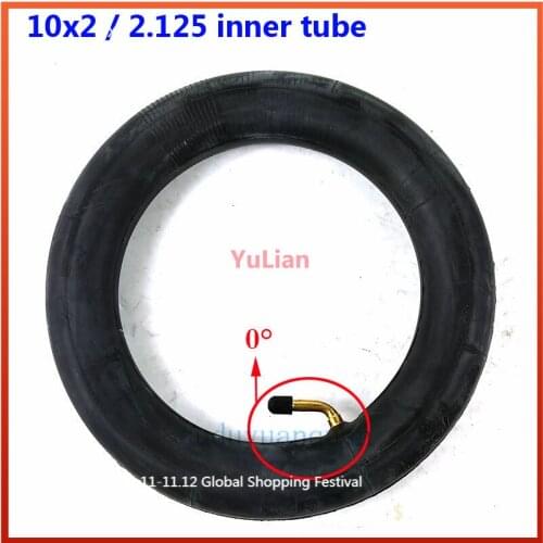 10X2.50 Inner Tube 10x2.5 Tube Innertube with bent valve 45 90 Degree valve for Baby Stroller Pram Scooter 10 Inch
