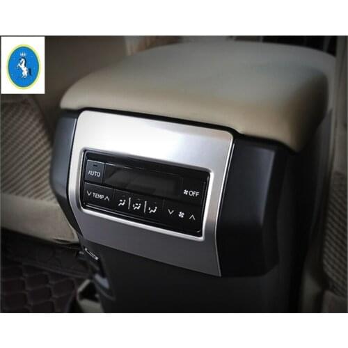 Yimaautotrims Matte Interior Refit Kit For Toyota Land Cruiser Prado FJ150 2014 - 2020 Armrest Box Rear Air AC Vent Cover Trim