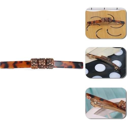 Interesting knots on the Rectangle Hair Clip High Quality Tortoiseshell Acetate Women Hair Barrette Clip