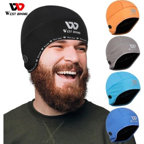 WEST BIKING Winter Cycling Cap Windproof Thermal Ski Cap Running Skiing Motocycle Riding Hat Men Women MTB Bike Cycling Headwear