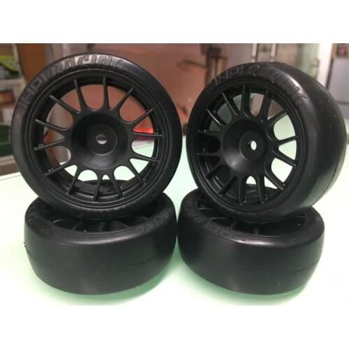 1/10 On Road V spoke Wheel Drift Tire Set for TT01D/E TT02 Kyosho HPI Nitro RS4 3 Evo+ Sprint SPORT 4pcs