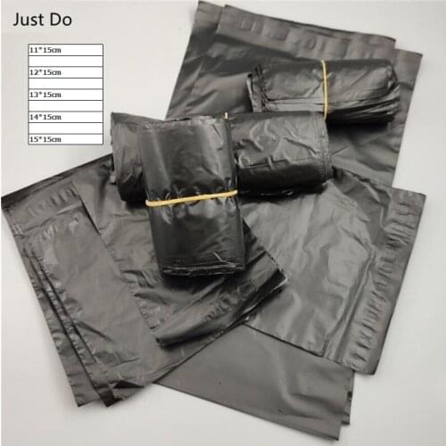 11*15cm Small Size Black Courier Bags Self-Seal Adhesive Jewelry Small Item Packaging Poly Envelope Mailer Postal Mailing Bags