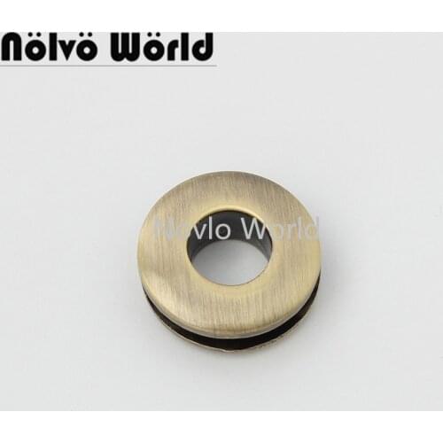 50pcs 4 colors18mm round grommet for high fashion bags belts metal handbag accessories round eyelets with screws