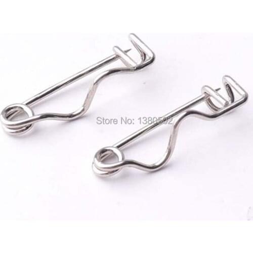 50pcs/lot 19mm silver color Metal Unique Design Brooch Pins Safety Pins for label sewing accessories