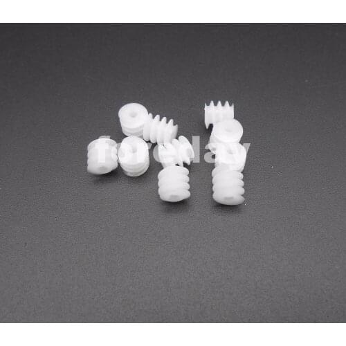 50PCS Worm reduction gear 6*6mm hole 0.5M Aperture : 2mm 1.95mm D= 6mm DIY plastic gears 6MMX6MM 0.5 Modulus 50PCS/LOT *FD618X50