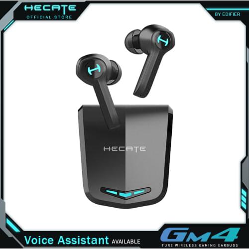 HECATE GM4 TWS Gaming Earbuds by EDIFIER Low Latency LED Lighting Bluetooth 5.0 IPX5 Waterproof Noise Reduction Battery Reminder