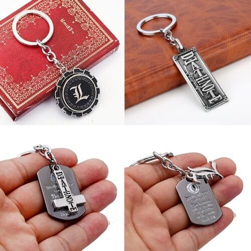 Anime Death Note Keychain Ryuk Ryuuku Cosplay Key Chains Figure Toys Keyfob Key Buckle Gift