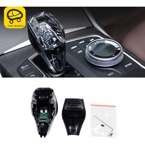 CARMANGO for BMW 3 Series G20 2020 Car Engine Start Button Media Switch Cover Crystal Trim Gear Shift Parts Interior Accessories