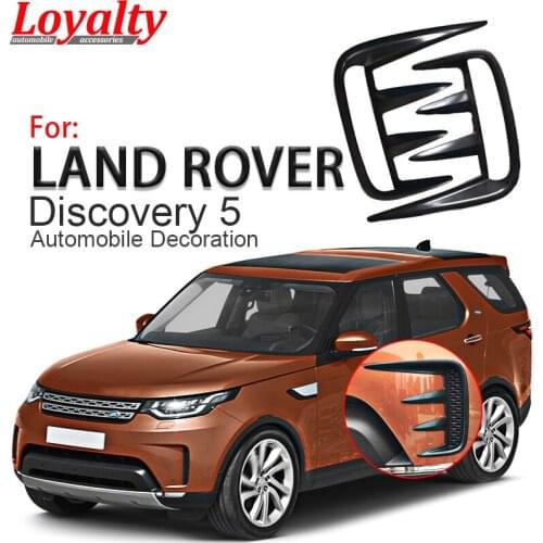 Loyalty for Land Rover Discovery 5 2017 2018 Black Front Fog light Lamp Cover Trim ABS Chrome Car Accessories Styling