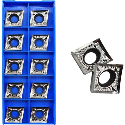 10PCS CCGT120404 AK H01 Aluminum Cutter Blade Insert Tool Turning Lathe Turning Holder Turning Tool