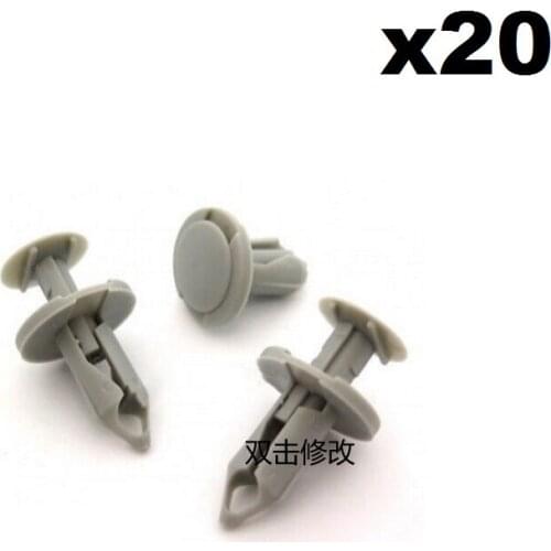 20x 8mm Long Light Grey Trim Clips- Perfect for FORVW T4 & T5 Carpet & Van Linings