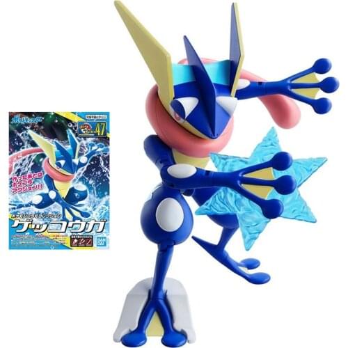 Bandai Pokemon Figures Collection 47 Greninja Genuine Assembly Model Anime Figure Collection Action Toy Figure Toys for Children