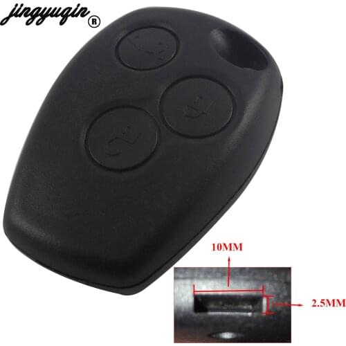 Jingyuqin 20pcs/lot 3 Buttons Remote Car Key Shell For Renault Dacia Megane Master Fluence Laguna Clio Vivaro No Blade For