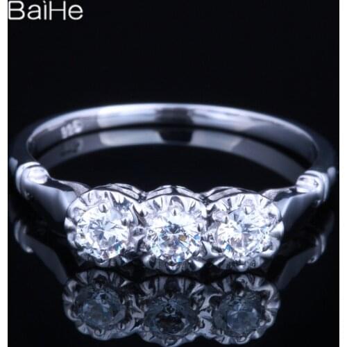 Sterling Silver 925 0.36CT AAA Graded Cubic Zirconia Flawless Engagement Women Vintage Fine Jewelry Cubic Zirconia Ring