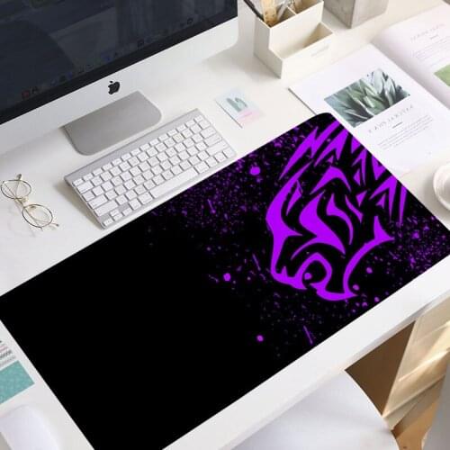 Red Leopard-Excovip Extra Long Large XL Gaming Desk Mat Smooth Surface Non-Slip Rubber Mouse Pad Mat with Designs Gamer mousepad